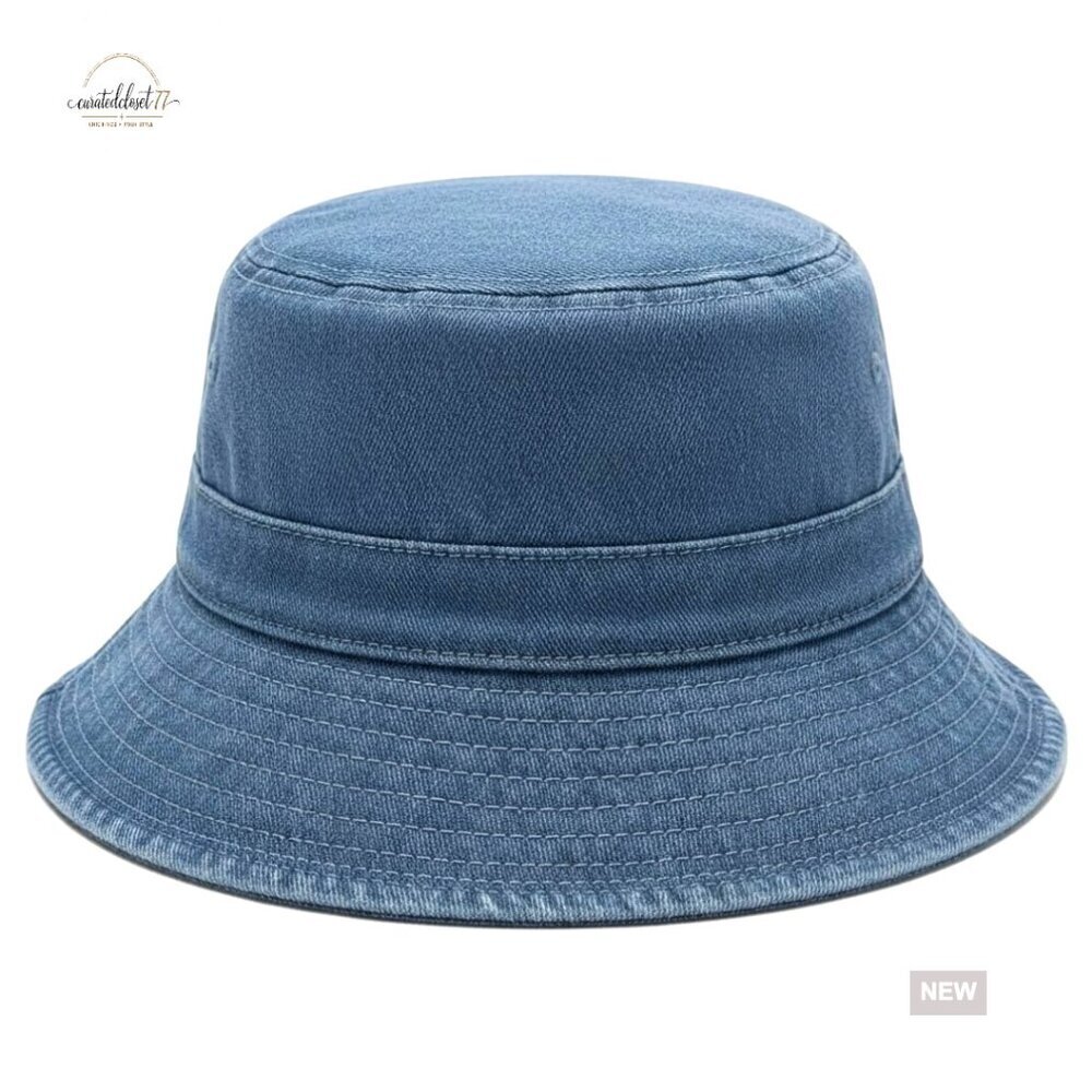 Adjustable Cotton Bucket Hat, UPF 50+ Sun Protection, Lightweight Summer Travel